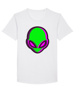 Trippy Alien Tricou mânecă scurtă guler larg Bărbat Skater