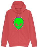 Trippy Alien Hanorac cu fermoar Unisex Connector