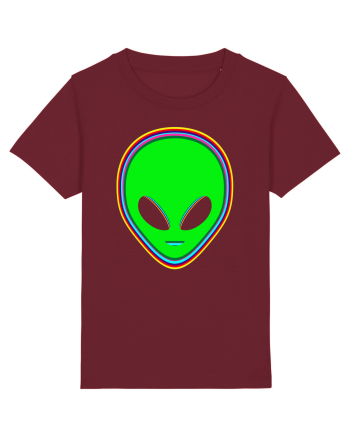 Trippy Alien Burgundy