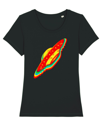 Trippy Retro UFO Black