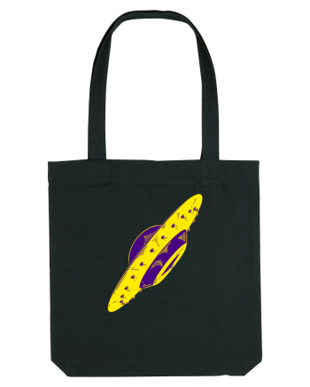 Trippy Retro UFO Black