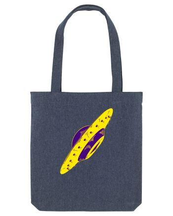 Trippy Retro UFO Midnight Blue