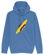 Trippy Retro UFO Hanorac cu fermoar Unisex Connector