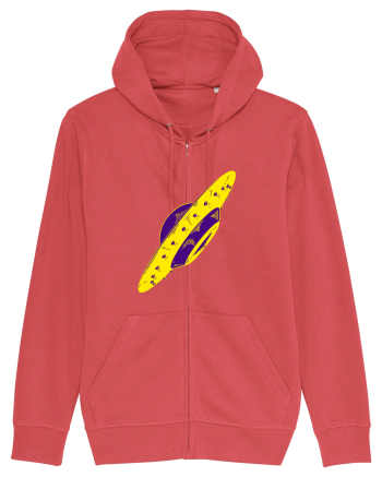 Trippy Retro UFO Carmine Red