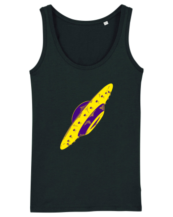 Trippy Retro UFO Black