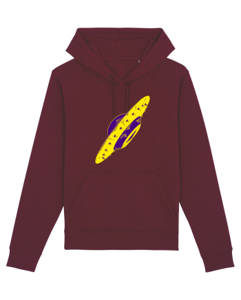 Trippy Retro UFO Burgundy