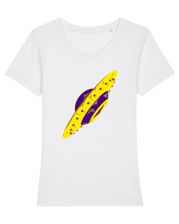 Trippy Retro UFO White