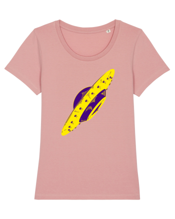 Trippy Retro UFO Canyon Pink