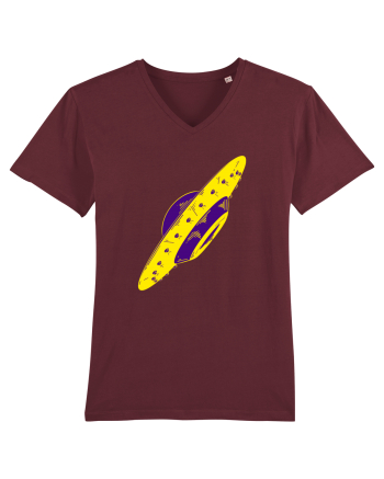 Trippy Retro UFO Burgundy