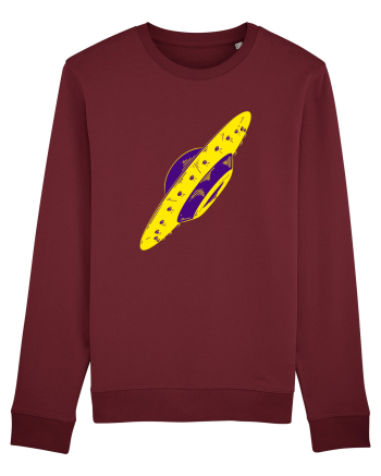 Trippy Retro UFO Burgundy