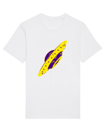 Trippy Retro UFO White