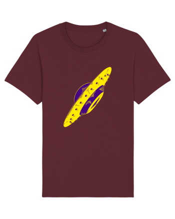 Trippy Retro UFO Burgundy