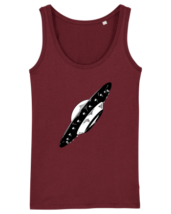  Retro UFO Burgundy