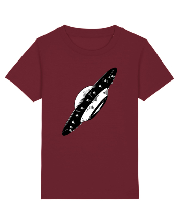  Retro UFO Burgundy