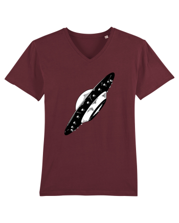  Retro UFO Burgundy
