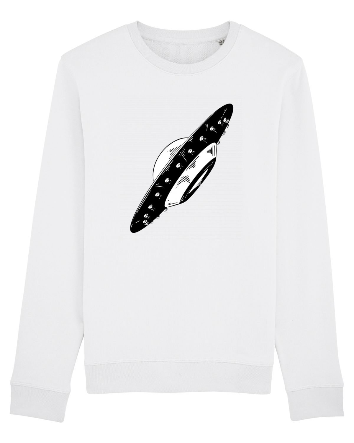 Bluză mânecă lungă Unisex Rise White