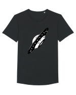  Retro UFO Tricou mânecă scurtă guler larg Bărbat Skater