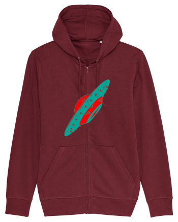  Retro UFO Burgundy