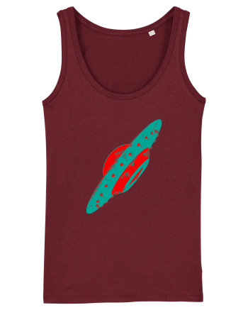  Retro UFO Burgundy