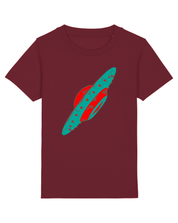  Retro UFO Burgundy