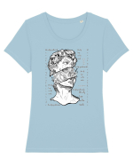 Beauty is on the inside Tricou mânecă scurtă guler larg fitted Damă Expresser