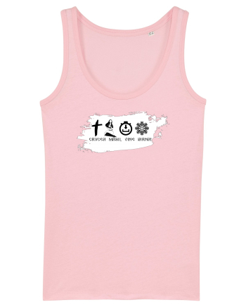 Crucea ma-sii vine iarna white Cotton Pink