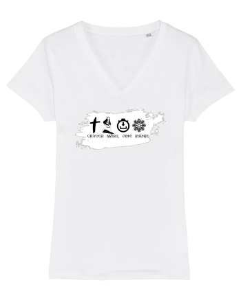 Crucea ma-sii vine iarna white White