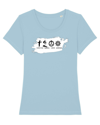 Crucea ma-sii vine iarna white Sky Blue
