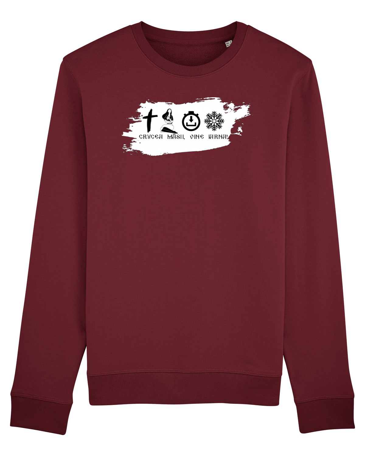 Bluză mânecă lungă Unisex Rise Burgundy