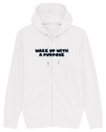 Wake up with a purpose Hanorac cu fermoar Unisex Connector