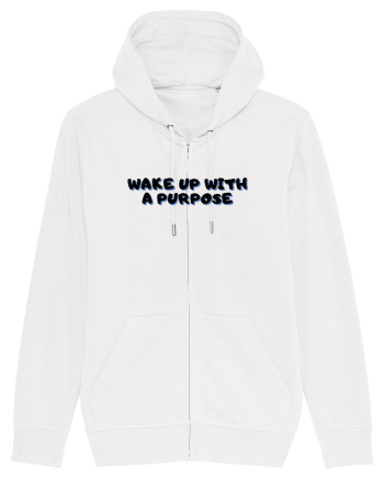 Wake up with a purpose White