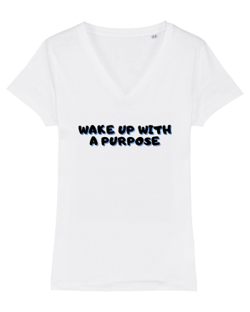 Wake up with a purpose White