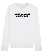 Wake up with a purpose Bluză mânecă lungă Unisex Rise