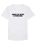 Wake up with a purpose Tricou mânecă scurtă guler larg Bărbat Skater