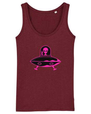 Alien And UFO Burgundy
