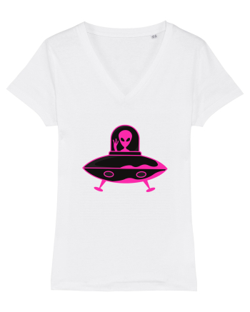Alien And UFO White
