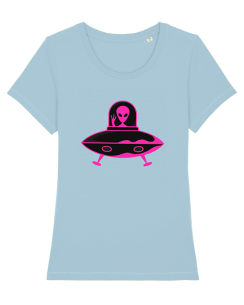 Alien And UFO Sky Blue