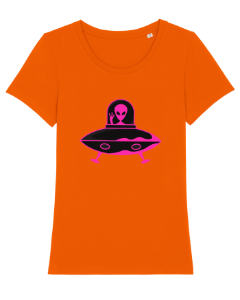 Alien And UFO Bright Orange