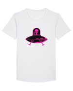 Alien And UFO Tricou mânecă scurtă guler larg Bărbat Skater