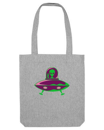  Retro UFO Heather Grey