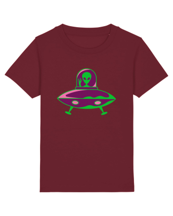  Retro UFO Burgundy