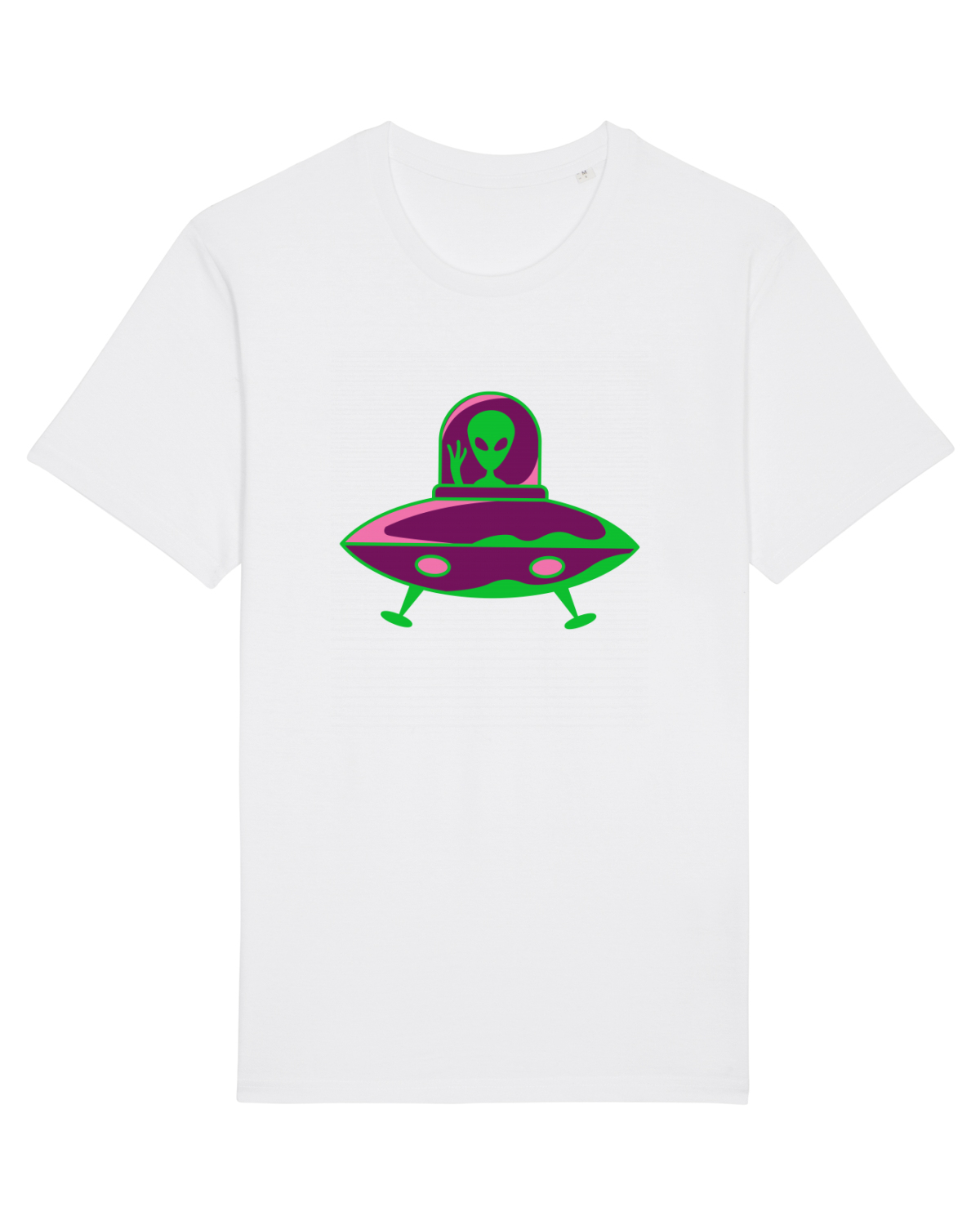 Tricou mânecă scurtă Unisex Rocker White