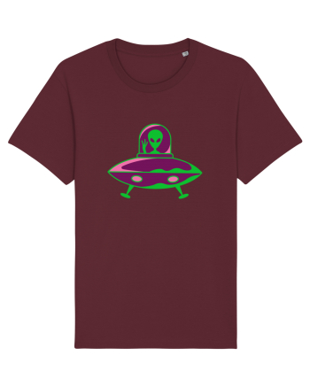 Retro UFO Burgundy