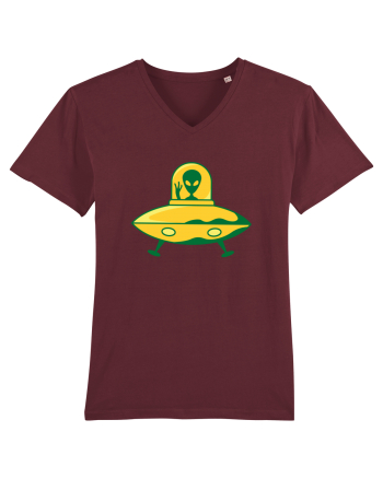  Retro UFO Burgundy