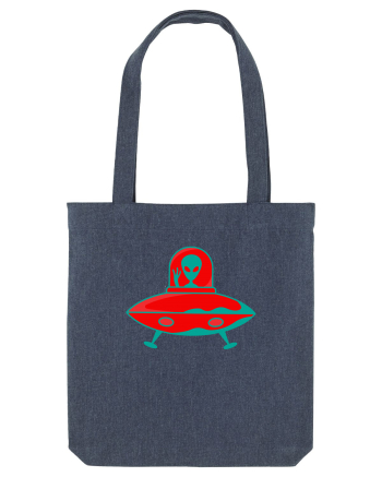  Retro UFO Midnight Blue