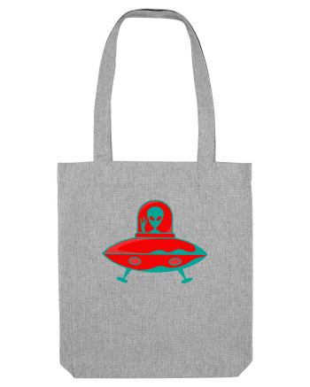  Retro UFO Heather Grey