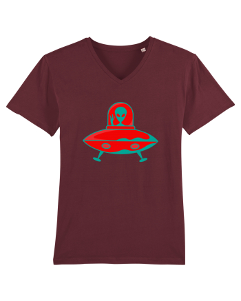  Retro UFO Burgundy
