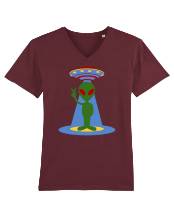  Retro UFO Burgundy