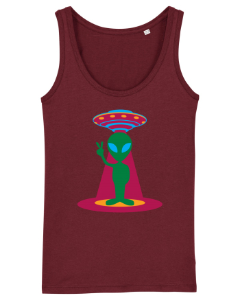  Retro UFO Burgundy