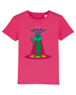  Retro UFO Tricou mânecă scurtă  Copii Mini Creator